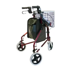 Die moderne Hausfrau 3 Rad Rollator Tri Walker für innen & außen, faltbar, leicht