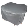 Gartenmöbel-Abdeckung|Die moderne Hausfrau Abdeckhaube für Tisch und Stühle grau