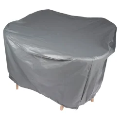 Gartenmöbel-Abdeckung|Die moderne Hausfrau Abdeckhaube für Tisch und Stühle grau