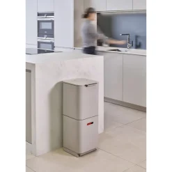 Mülleimer|Mülleimer|Die moderne Hausfrau Abfalltrennungs- und Recyclingbehälter Totem Max Stein