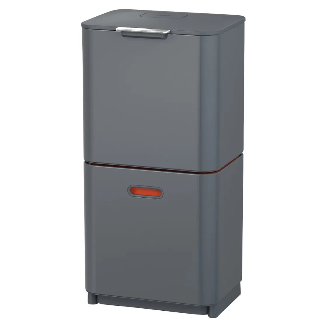 Mülleimer|Mülleimer|Die moderne Hausfrau Abfalltrennungs- und Recyclingbehälter Totem Max Grau