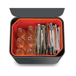 Mülleimer|Mülleimer|Die moderne Hausfrau Abfalltrennungs- und Recyclingbehälter Totem Max Grau