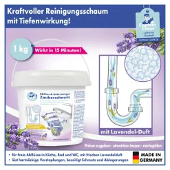 Reinigungsmittel|Die moderne Hausfrau Abfluss- und Rohrreiniger „Zauberschaum“, 1 kg