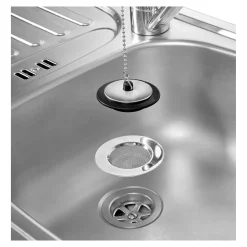 Abflusssiebe & -Stöpsel|Abflusssiebe & -Stöpsel|Die moderne Hausfrau Abflusssieb "2 in 1", 2 Teile