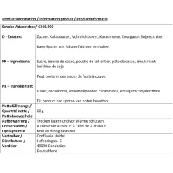 Süßwaren|Naschkatzen|Die moderne Hausfrau Advents-Dose "Schoko-Überraschung", 60g