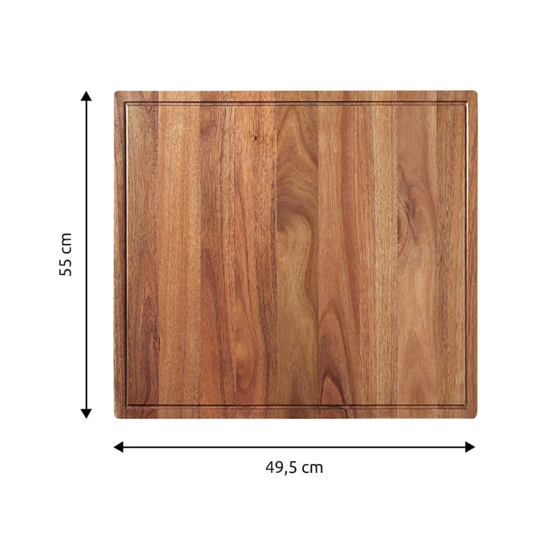 Herdabdeckplatten|Die moderne Hausfrau Akazien-Abdeckplatte & Schneidebrett 1 Stück