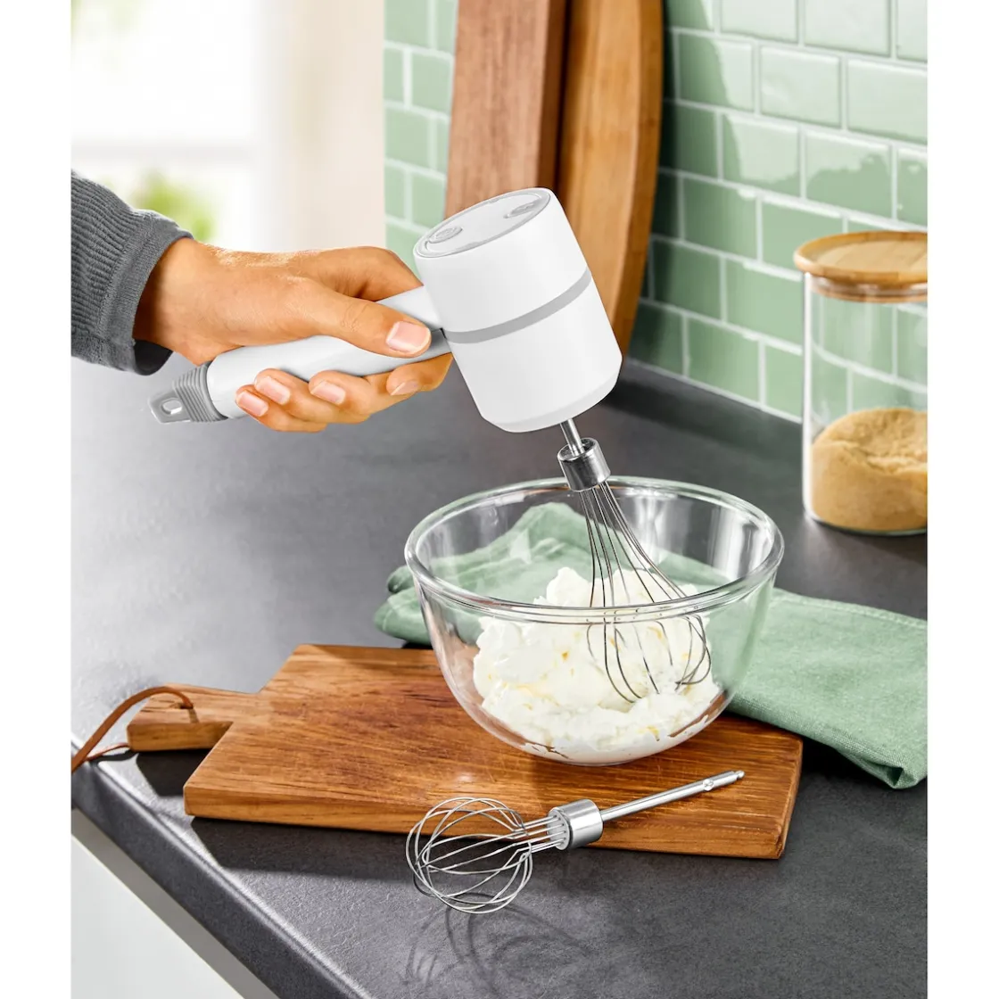 Mixer & Rührgeräte|Backfreunde|Die moderne Hausfrau Akku-Handrührgerät „Speedy“