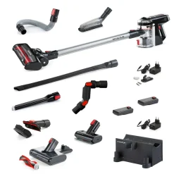 Staubsauger|Die moderne Hausfrau Akku-Staubsauger Invictus X9, 23 teilig