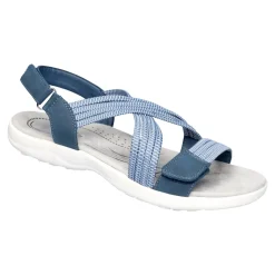 Sandalen|Die moderne Hausfrau Aktiv-Klettsandale "Lara" blau