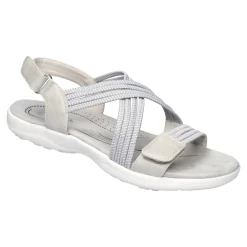 Sandalen|Die moderne Hausfrau Aktiv-Klettsandale "Lara" grau