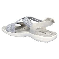 Sandalen|Die moderne Hausfrau Aktiv-Klettsandale "Lara" grau