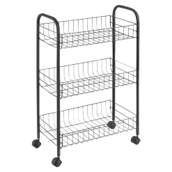 Küchen- & Servierwagen|Die moderne Hausfrau Allzweckwagen "Lugano" Lava mit 3 Etagen