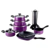 Die moderne Hausfrau Aluguss-Topfset, 17-teilig lila
