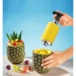 Hobbyköche|Die moderne Hausfrau Ananasschneider silber/schwarz