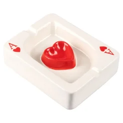 Aschenbecher|Die moderne Hausfrau Aschenbecher „Herz Ass“