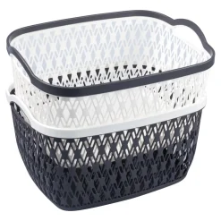 Aufbewahrungsboxen|Aufbewahrungsboxen|Die moderne Hausfrau Aufbewahrungskorb, 2 Stück groß, (LxBxH) 34x28x20 cm