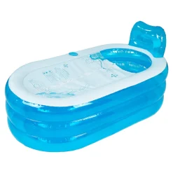 Geniale Badhelfer|Pools & Planschbecken|Die moderne Hausfrau Aufblasbare Badewanne blau