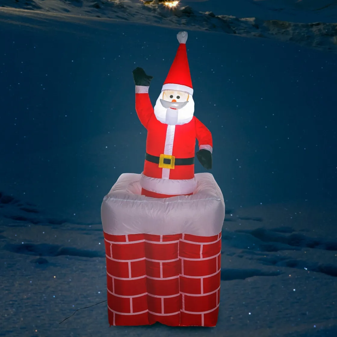 Weihnachtsdekoration·Weihnachtsbeleuchtung|Weihnachtsdekoration·Weitere Weihnachtsdeko|Die moderne Hausfrau Aufblasbarer Weihnachtsmann, 180 cm