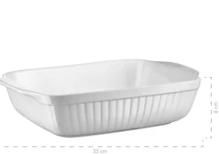 Auflaufformen|Die moderne Hausfrau Auflaufform-Set, Keramik KITCHEN TIME Weiß