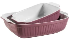 Auflaufformen|Die moderne Hausfrau Auflaufform-Set, Keramik KITCHEN TIME Berry