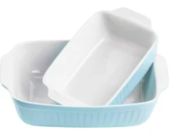 Auflaufformen|Die moderne Hausfrau Auflaufform-Set, Keramik KITCHEN TIME Blau