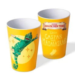 Gläser & Becher|Die moderne Hausfrau AWAVE Die Schule der Magischen Tiere Trinkbecher 250 ml rPET Set 4-teilig, mit Eichstrich