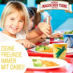 Gläser & Becher|Die moderne Hausfrau AWAVE Die Schule der Magischen Tiere Trinkbecher 250 ml rPET Set 4-teilig, mit Eichstrich