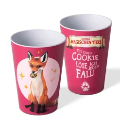 Gläser & Becher|Die moderne Hausfrau AWAVE Die Schule der Magischen Tiere Trinkbecher 250 ml rPET Set 4-teilig, mit Eichstrich