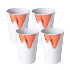 Gläser & Becher|Die moderne Hausfrau AWAVE Trinkbecher 400 ml rPET Set 4-teilig, mit Eichstrich