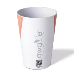 Gläser & Becher|Die moderne Hausfrau AWAVE Trinkbecher 400 ml rPET Set 4-teilig, mit Eichstrich
