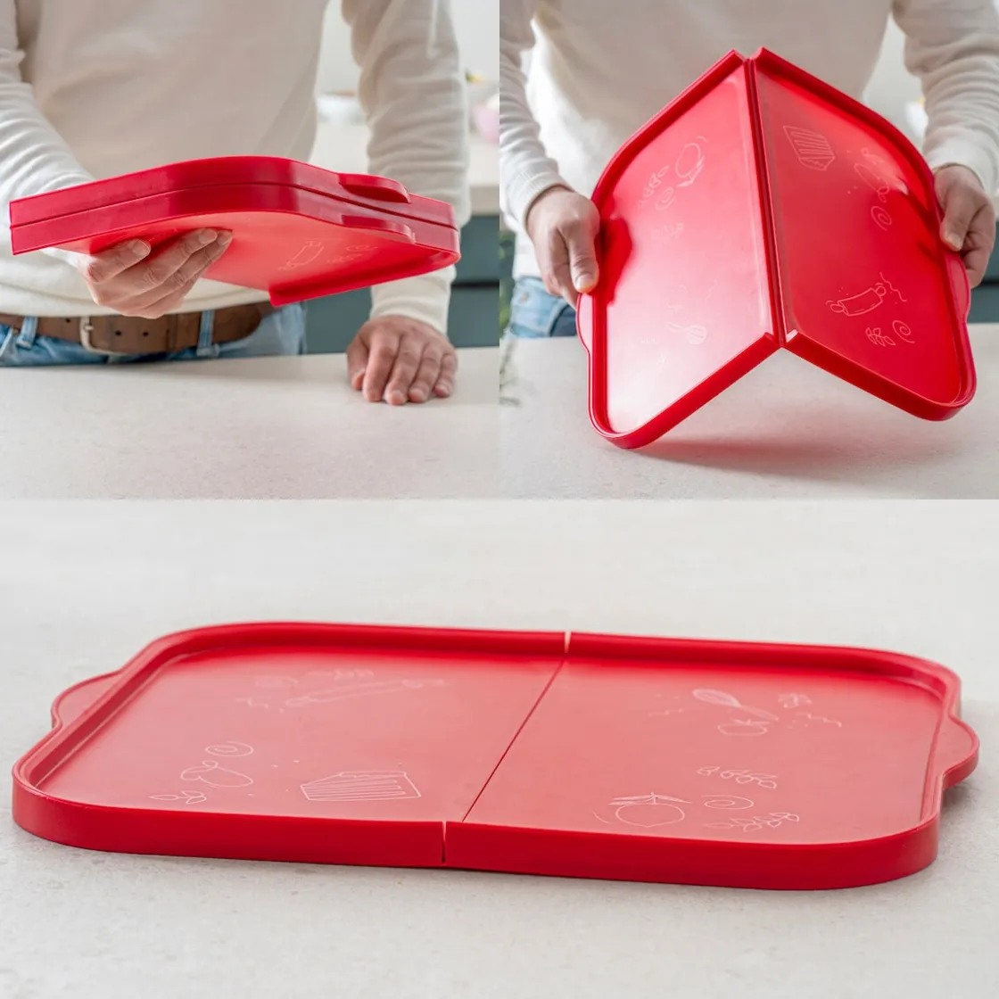 Backformen|Die moderne Hausfrau Backblech, faltbar, Silikon