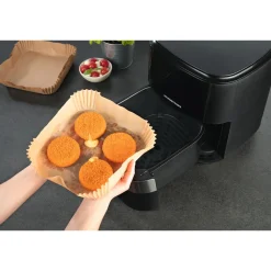 Backmatten & Dauerbackfolien|Die moderne Hausfrau Backpapier für Heißluftfritteusen, 100 Stück
