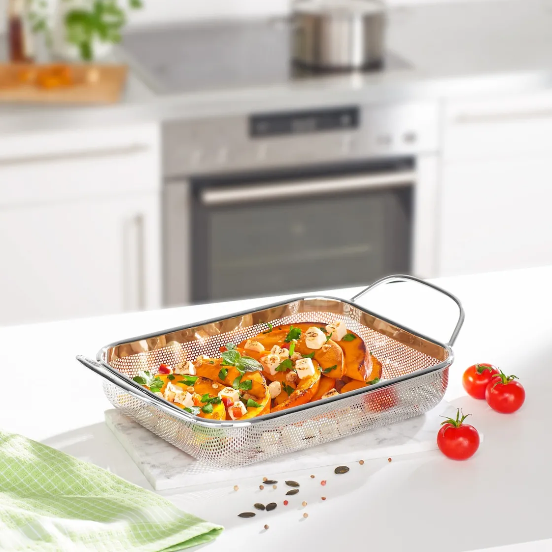 Backbleche & Grillkörbe|Ofenroste & Grillkörbe|Die moderne Hausfrau Backschale „knusprig“