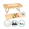 Puzzletische|Spiele|Die moderne Hausfrau Bambus Spiel- und Puzzletisch "Magnet 4 in 1"