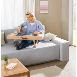 Puzzletische|Spiele|Die moderne Hausfrau Bambus Spiel- und Puzzletisch 