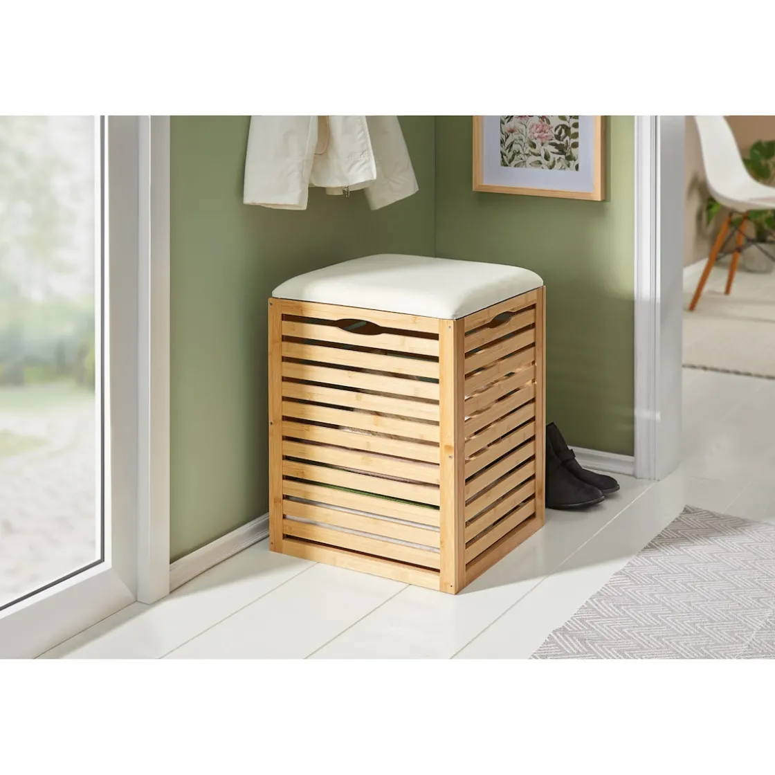 Sitzmöbel ·Sitzhocker & Sessel|Die moderne Hausfrau Bambus-Aufbewahrungshocker