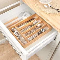 Besteckkasten|Die moderne Hausfrau Bambus-Besteckkasten
