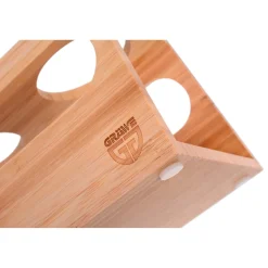 Die moderne Hausfrau Bambushalter für 3 Sodastream-Flaschen Wibschla 33