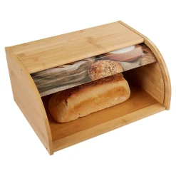 Lebensmittelbehälter|Die moderne Hausfrau Bambus-Rollbrotkasten mit Motiv