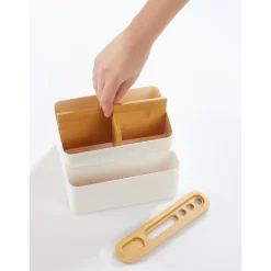 Büro- & Kabel-Organizer|Die moderne Hausfrau Bambus-Schreibtisch-Organizer