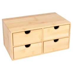 Badmöbel|Die moderne Hausfrau Bambus-Schubladen-Schränkchen