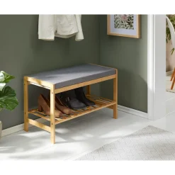 Schränke & Regale·Schuhregale & Schuhbänke|Die moderne Hausfrau Bambus-Schuhbank