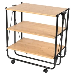 Servierzubehör|Die moderne Hausfrau Bambus-Servierwagen, klappbar