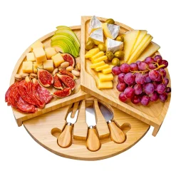 Servierzubehör|Die moderne Hausfrau Bambus-Snack-Teller 