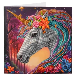 Basteln & Handarbeit|Die moderne Hausfrau Bastel-Set, Crystal Art Einhorn