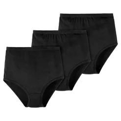 Slips & Unterhosen|Die moderne Hausfrau Baumwoll-Taillenslip schwarz - 3 Stück