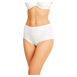 Slips & Unterhosen|Die moderne Hausfrau Baumwoll-Taillenslip weiß - 5 Stück