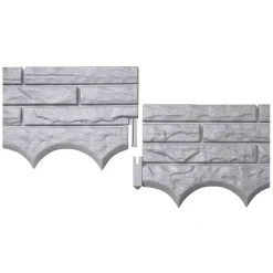 Beetbegrenzung|Die moderne Hausfrau Beeteinfassung "Gartenmauer" Stein