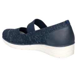 Ballerinas|Die moderne Hausfrau Bequem-Ballerina "Federleicht" marine