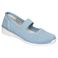 Ballerinas|Die moderne Hausfrau Bequem-Ballerina "Federleicht" rauchblau